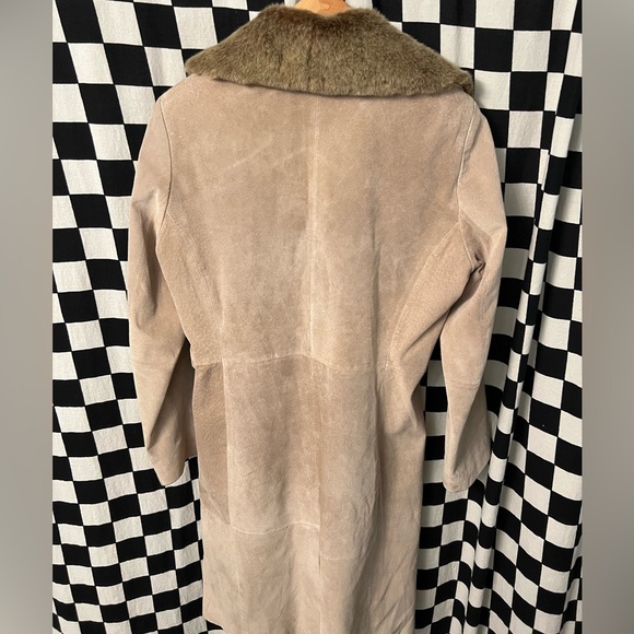 Liz Claiborne vintage Suede Trench Coat - Picture 12 of 15